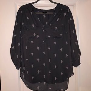 Torrid tunic blouse with cactus print